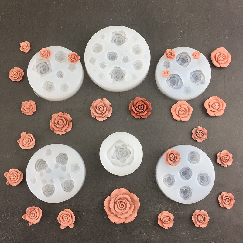 Soap Making Oven - 3D Rose Flower Shape Leaf Silicone