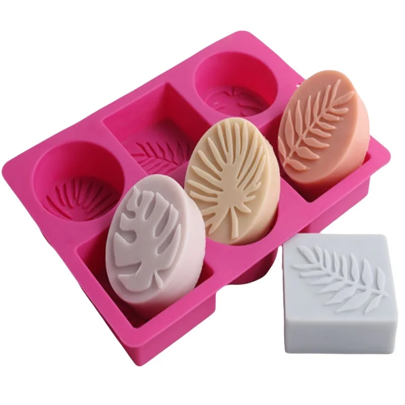 Soap Making Experiment - Round and Square Leaf Silicone Soap
