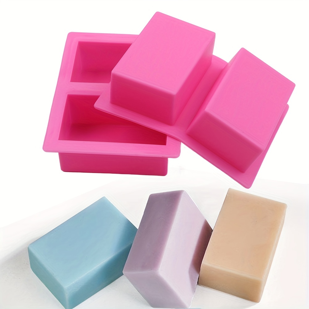 Soap Making Book - 1pc Rectangle Silicone Soap Mold 4