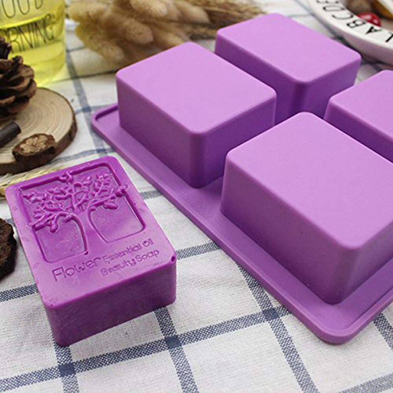 Soap Making Book - Rectangle Life Tree Silicone Soap Mold