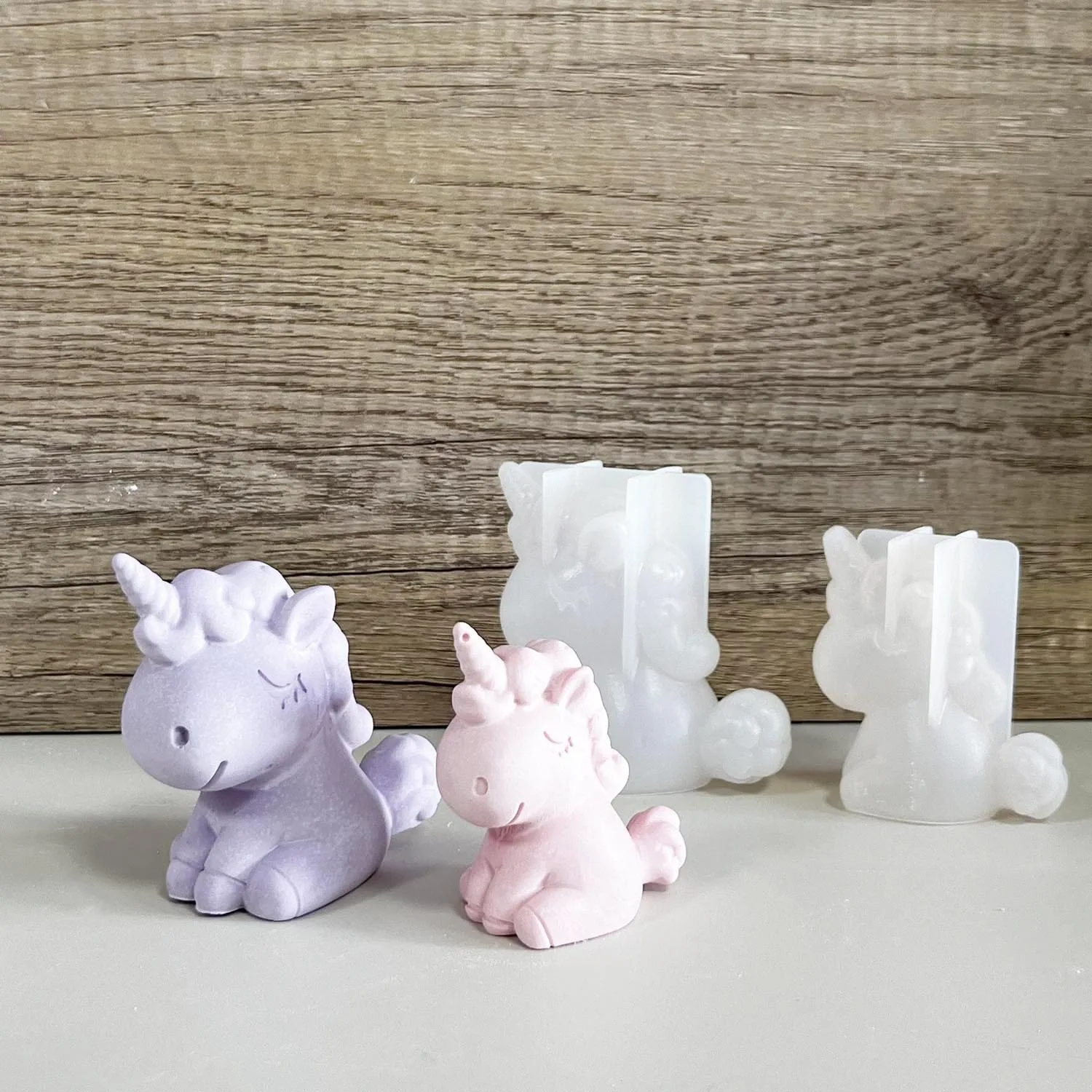 Soap Making Items - 3D Geometric Silicone Unicorn Cat Deer