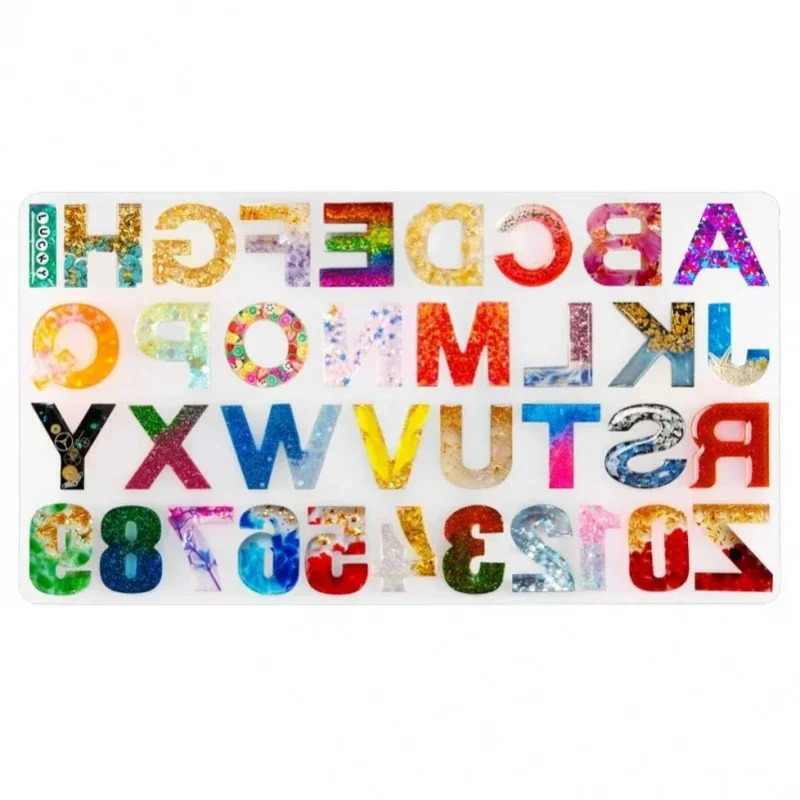 Soap Making Items - 1pc/2pcs/3pcs LettersAtoZ，Number0to9Silicone Mold，forDIYCrafts，Soap Making，Candle Making，-Durable，Easy to
