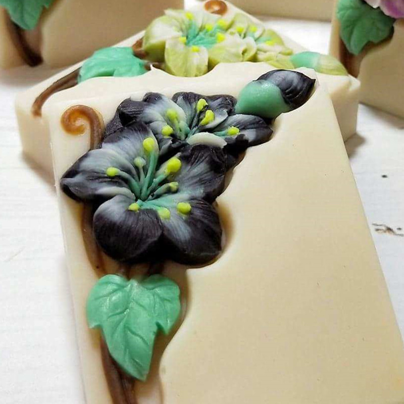 Pretty Floral Soap Mold Rectan - Soap Making Process 评论和价格