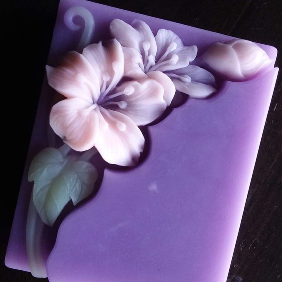 Pretty Floral Soap Mold Rectan - Soap Making Process 评论和价格