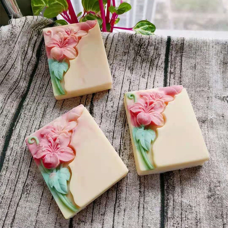 Pretty Floral Soap Mold Rectan - Soap Making Process 评论和价格
