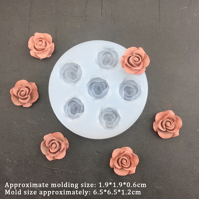 3D Rose Flower Shape Leaf Sili - Soap Making Oven 评论和价格