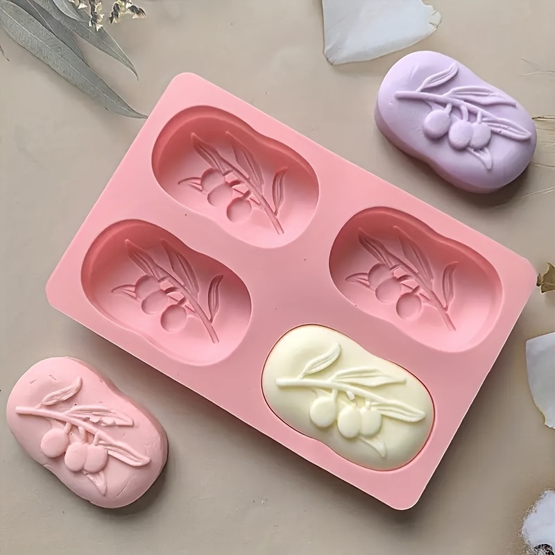 4-Cavity Oval Olive Tree Silic - Soap Making Experiment 评论和价格
