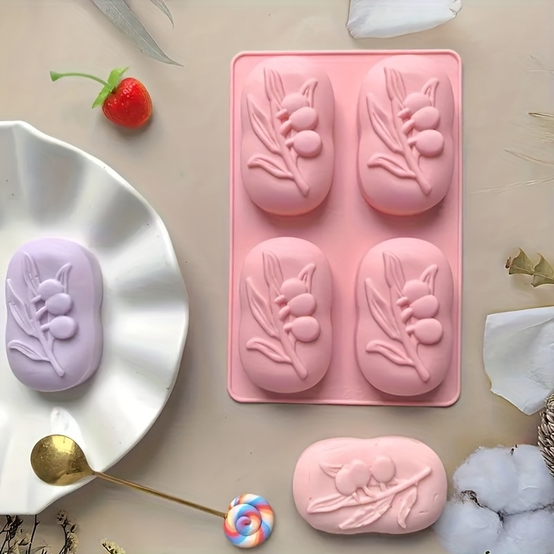 4-Cavity Oval Olive Tree Silic - Soap Making Experiment 评论和价格