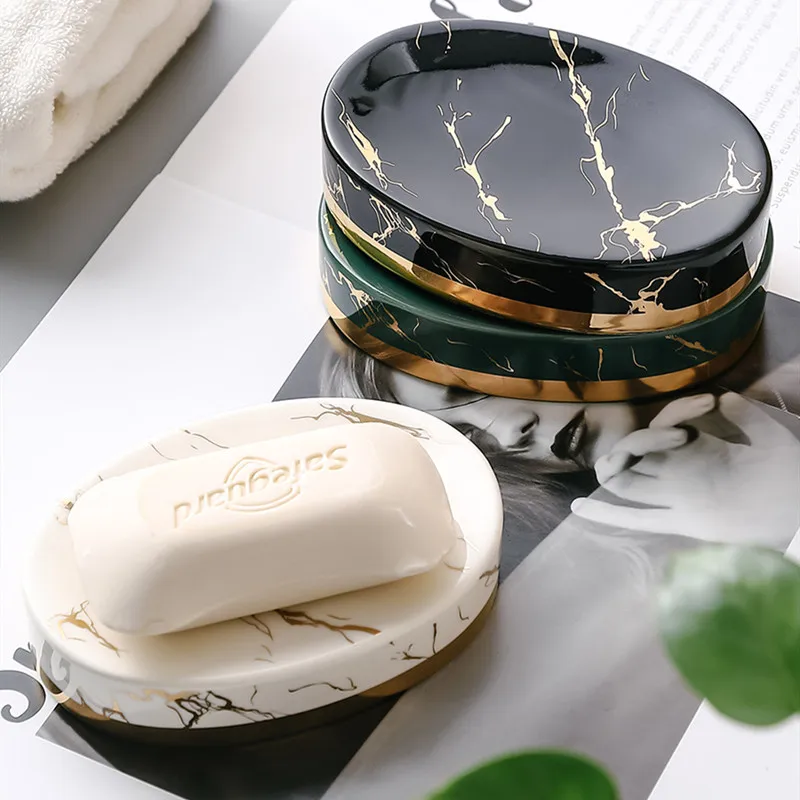Marble Stripes Ceramics Bathro - Soap Making Items 评论和价格