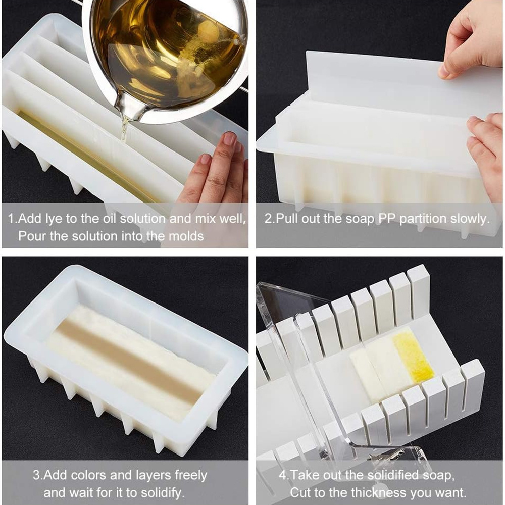 42oz Silicone Soap Mold with 5 - Soap Making Book 评论和价格