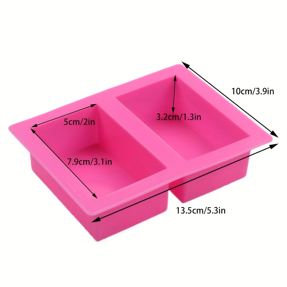 1pc Rectangle Silicone Soap Mo - Soap Making Book 评论和价格