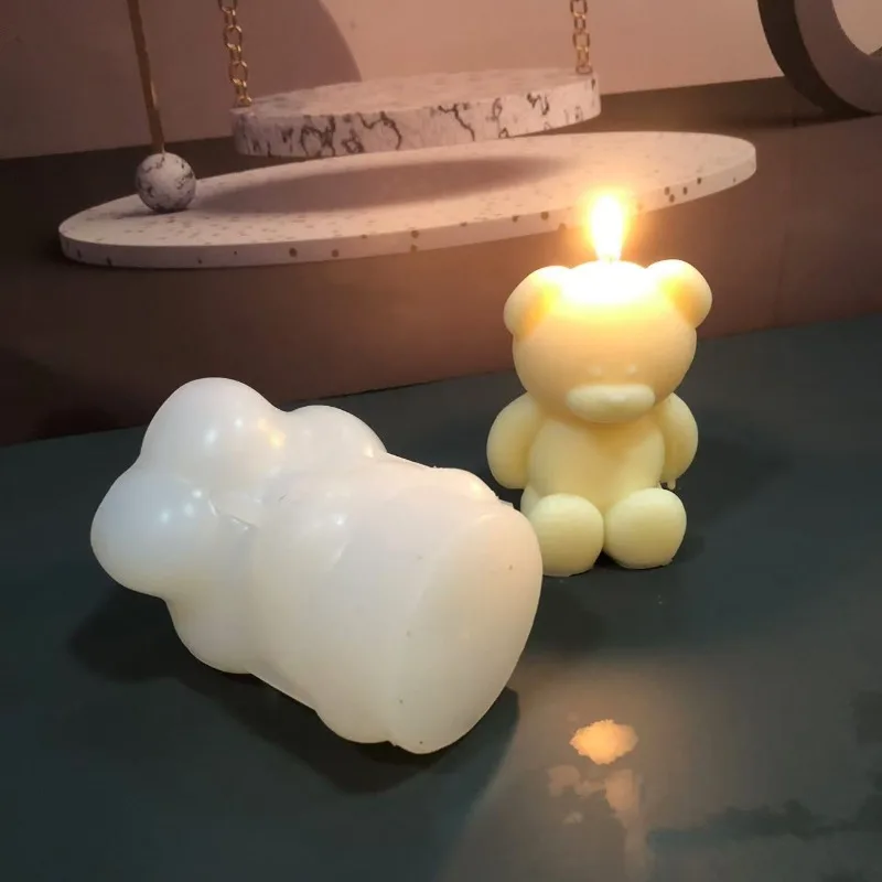 3D Bear Silicone Candle Mold D - Soap Making Experiment 评论和价格
