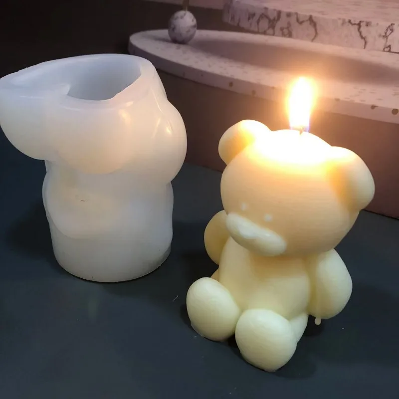 3D Bear Silicone Candle Mold D - Soap Making Experiment 评论和价格