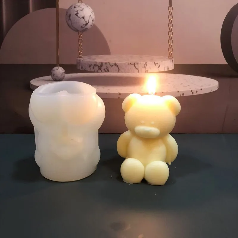 3D Bear Silicone Candle Mold D - Soap Making Experiment 评论和价格