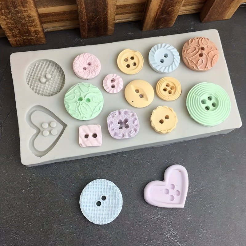 Buttons Shape Silicone Mold Si - Soap Making Oven 评论和价格