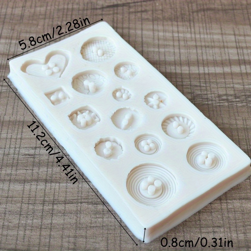 Buttons Shape Silicone Mold Si - Soap Making Oven 评论和价格