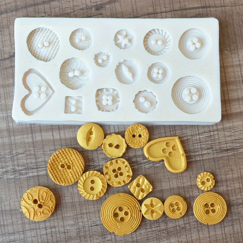 Buttons Shape Silicone Mold Si - Soap Making Oven 评论和价格
