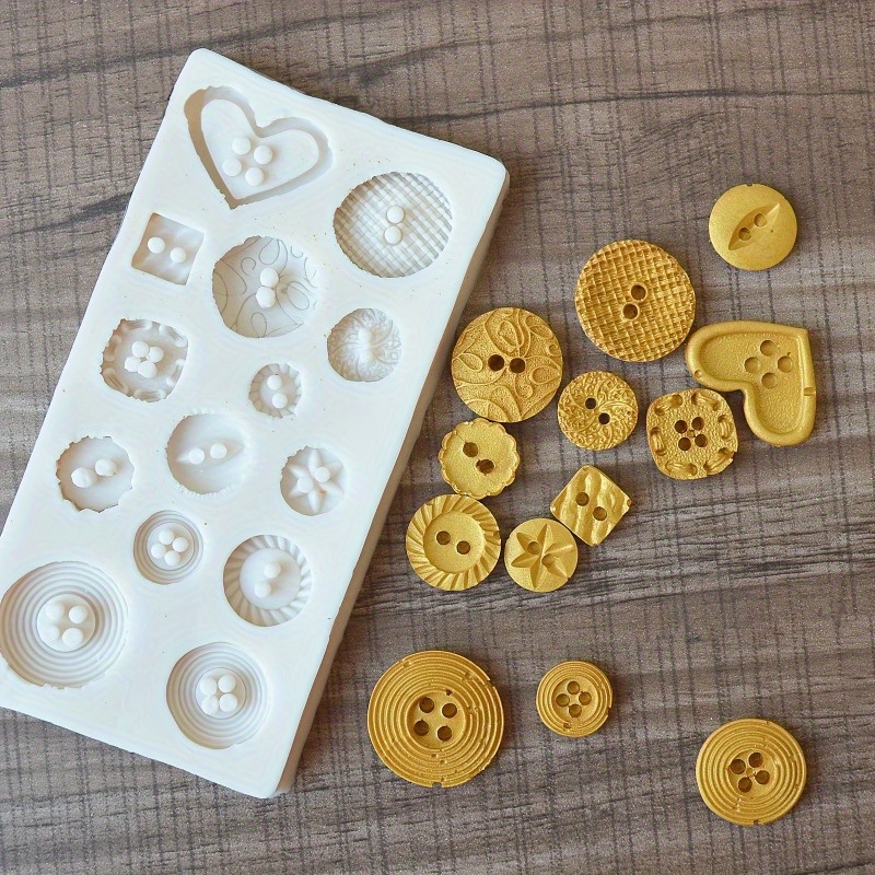 Buttons Shape Silicone Mold Si - Soap Making Oven 评论和价格