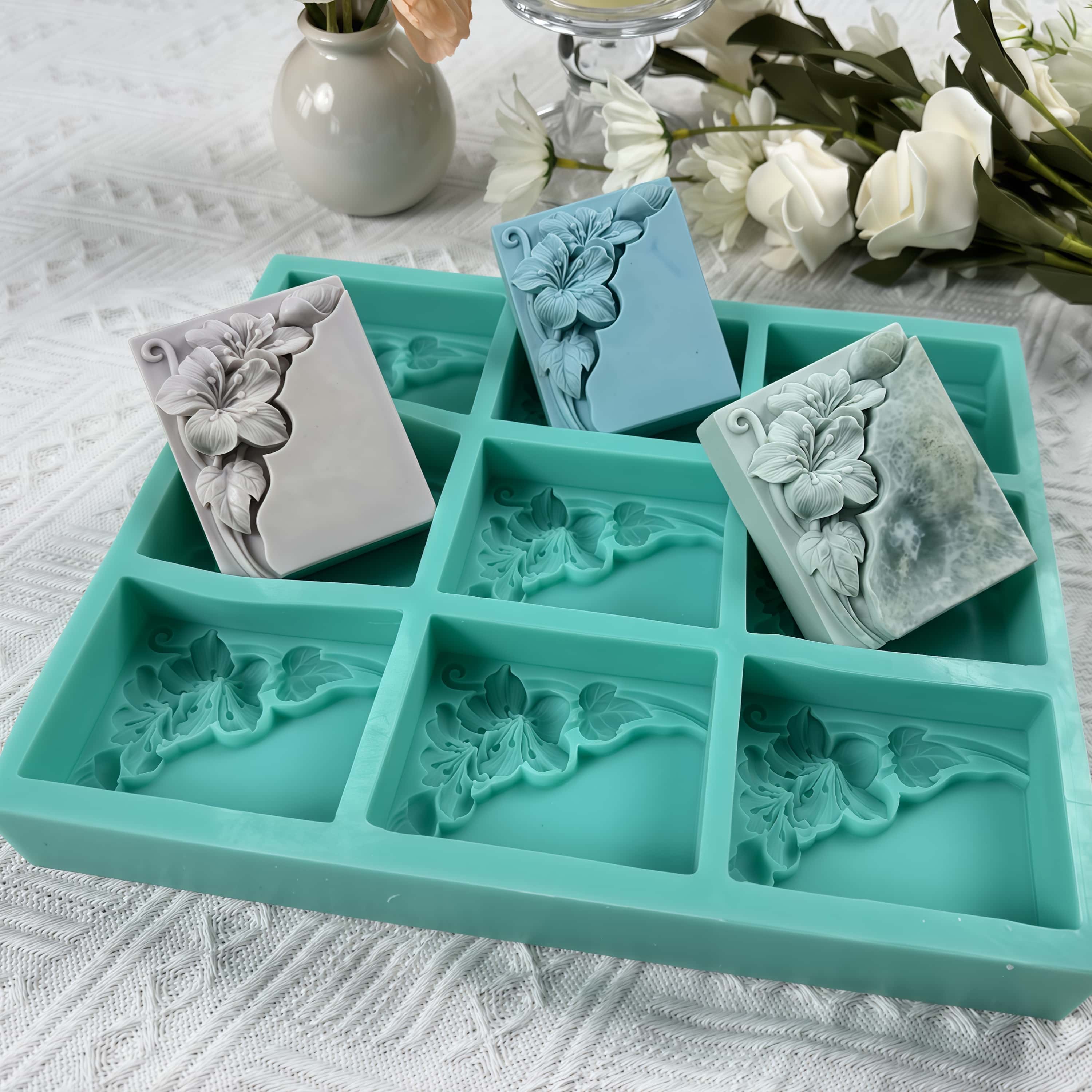 9 Cavities Tung Flower Soap Mo - Soap Making Vendors 评论和价格
