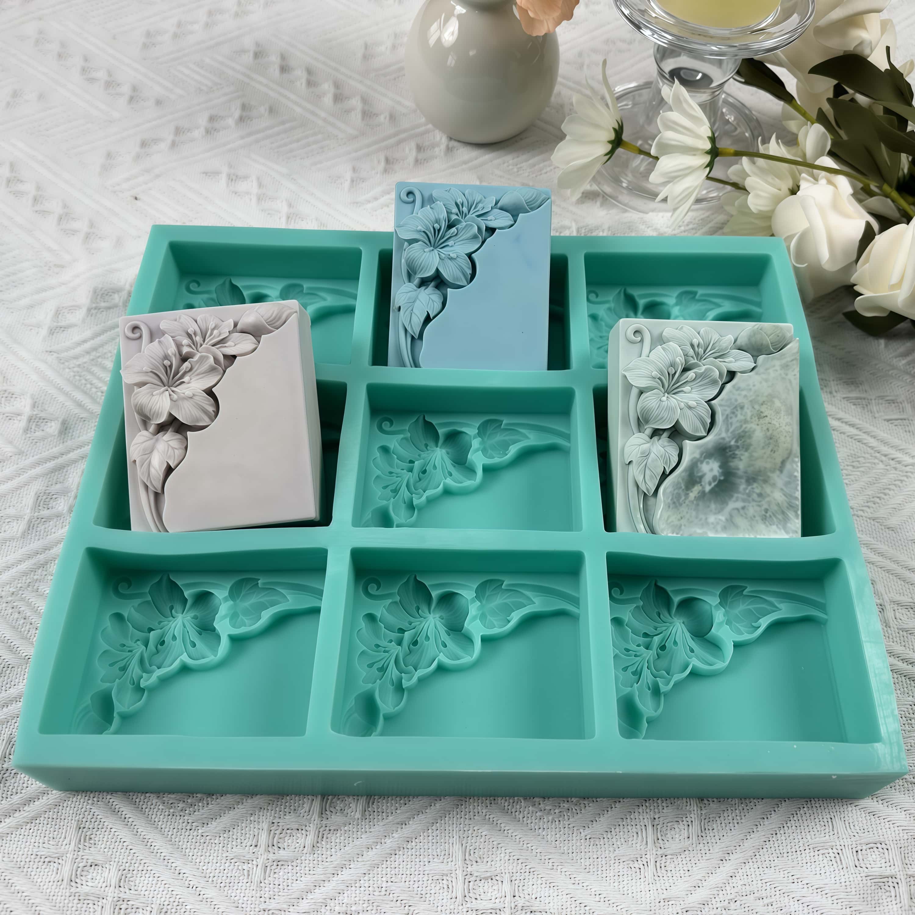 9 Cavities Tung Flower Soap Mo - Soap Making Vendors 评论和价格