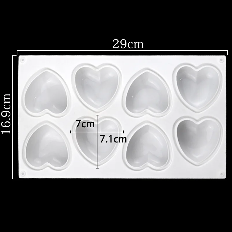 Love Heart Silicone Soap Mold  - Soap Making Items 评论和价格