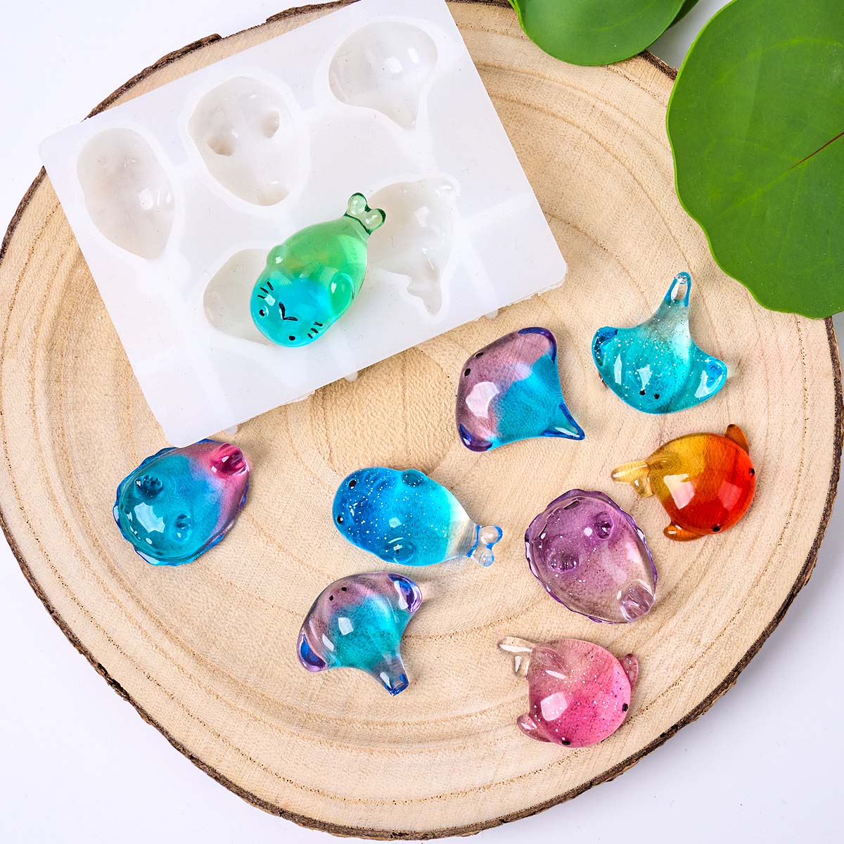 3D Healing Kawaii Manta Ray Wh - Soap Making Items 评论和价格