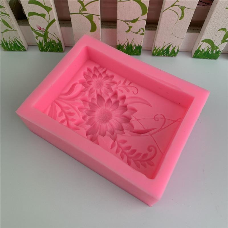 1pc 3D Square Rose Flower Sili - Soap Making Experiment 评论和价格