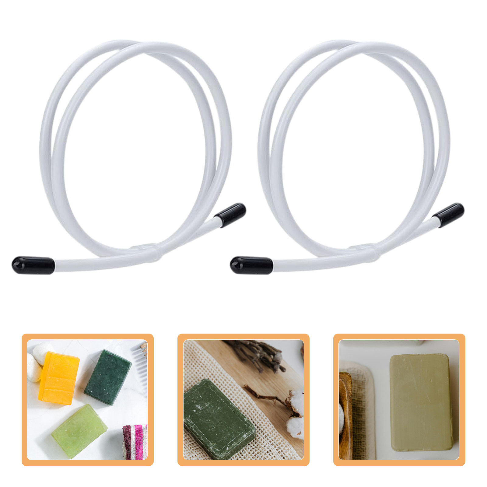 2Pcs Bendable Soap Swirl Hange - Soap Making Process 评论和价格