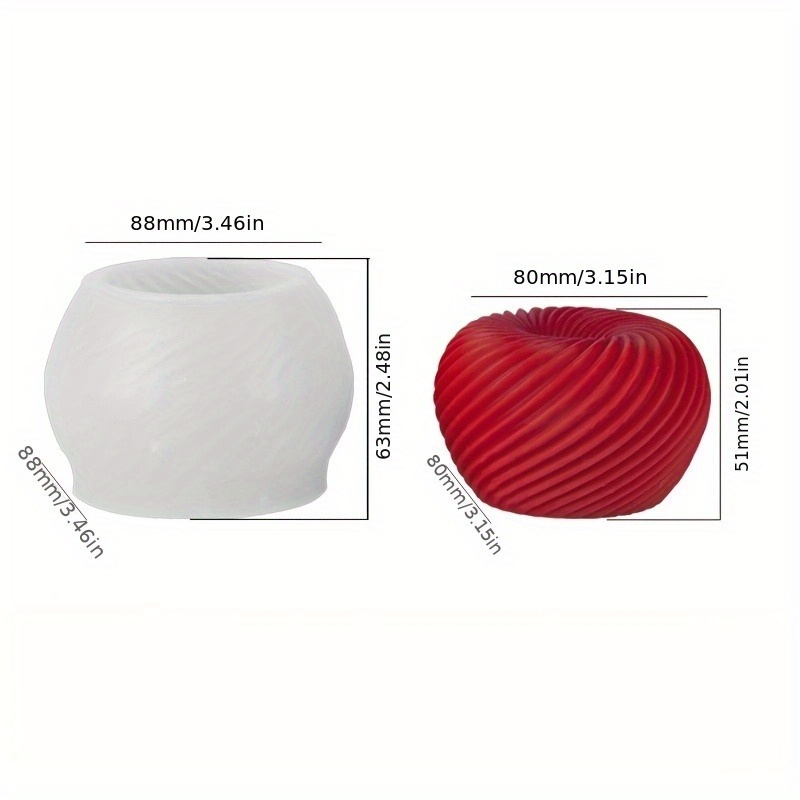 A trendy red apple silicone mo - Soap Making Items 评论和价格