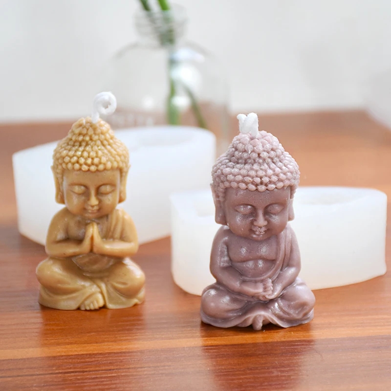 3D Buddha Silicone Candle Mold - Soap Making Process 评论和价格