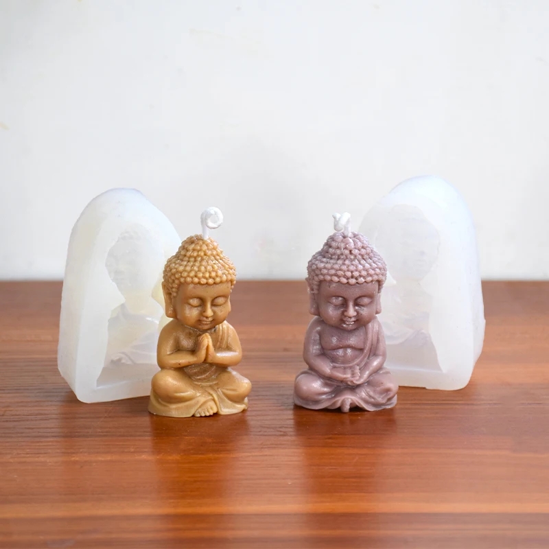 3D Buddha Silicone Candle Mold - Soap Making Process 评论和价格