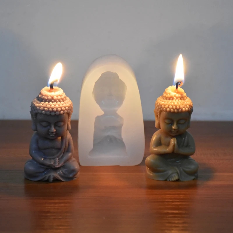 3D Buddha Silicone Candle Mold - Soap Making Process 评论和价格